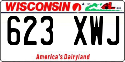 WI license plate 623XWJ