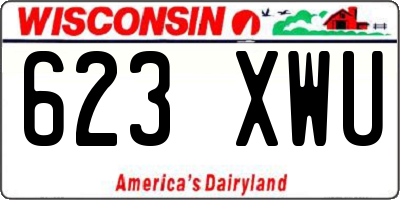 WI license plate 623XWU