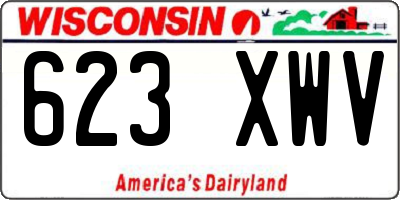 WI license plate 623XWV