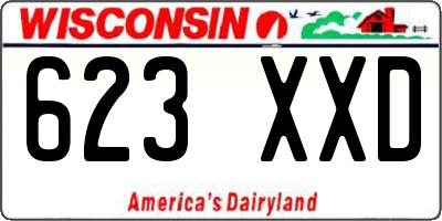 WI license plate 623XXD