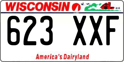 WI license plate 623XXF