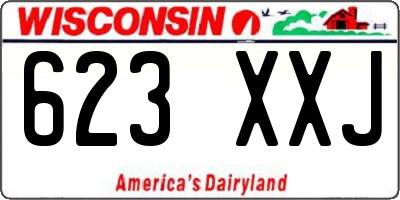 WI license plate 623XXJ