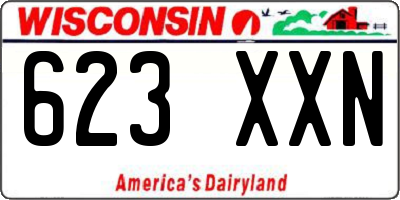 WI license plate 623XXN