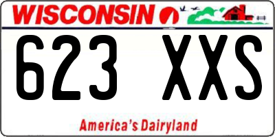 WI license plate 623XXS