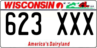 WI license plate 623XXX