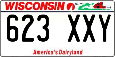 WI license plate 623XXY