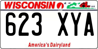 WI license plate 623XYA
