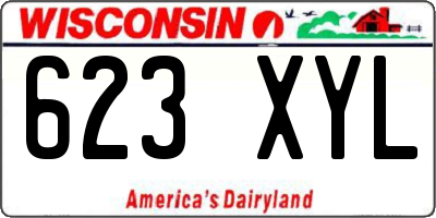 WI license plate 623XYL