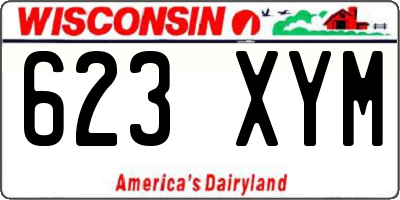 WI license plate 623XYM