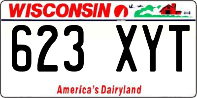 WI license plate 623XYT