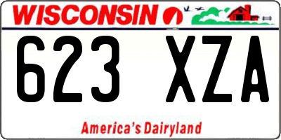 WI license plate 623XZA