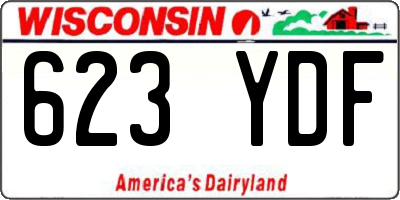 WI license plate 623YDF