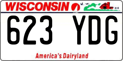 WI license plate 623YDG