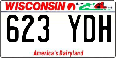 WI license plate 623YDH