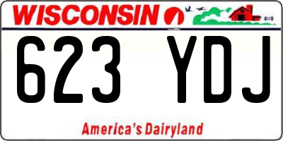 WI license plate 623YDJ