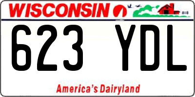 WI license plate 623YDL