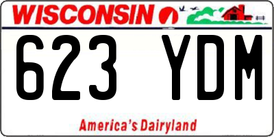WI license plate 623YDM