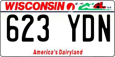 WI license plate 623YDN