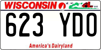WI license plate 623YDO