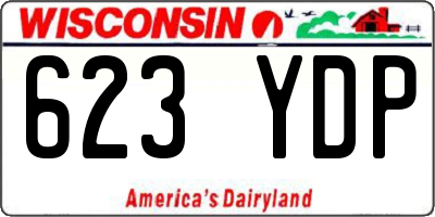WI license plate 623YDP