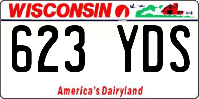 WI license plate 623YDS