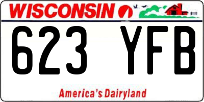 WI license plate 623YFB