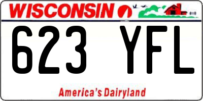 WI license plate 623YFL