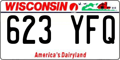 WI license plate 623YFQ