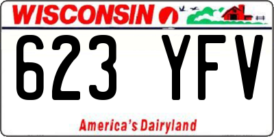 WI license plate 623YFV