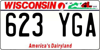 WI license plate 623YGA