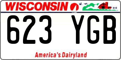 WI license plate 623YGB