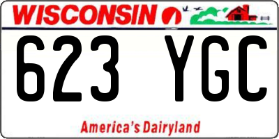 WI license plate 623YGC