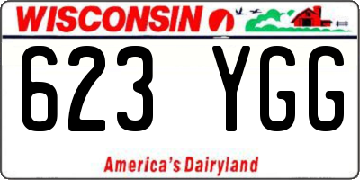 WI license plate 623YGG