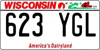 WI license plate 623YGL