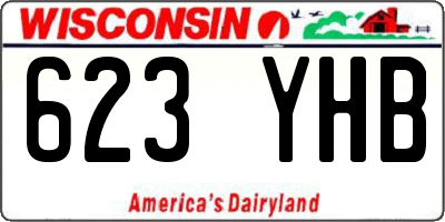 WI license plate 623YHB