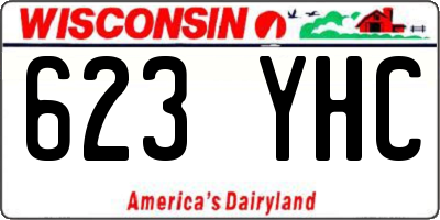 WI license plate 623YHC