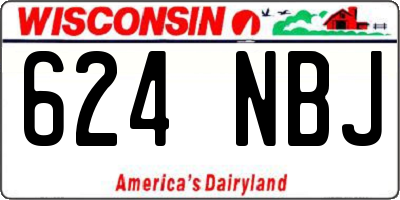 WI license plate 624NBJ