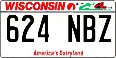 WI license plate 624NBZ