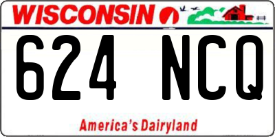 WI license plate 624NCQ