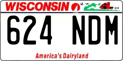 WI license plate 624NDM