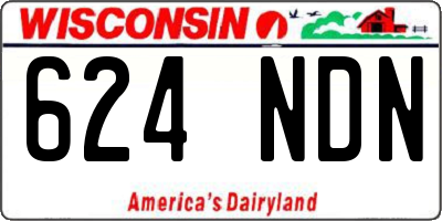 WI license plate 624NDN
