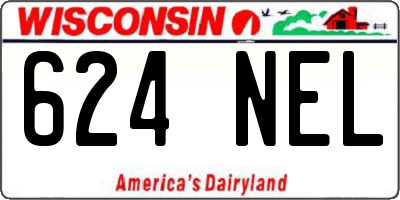 WI license plate 624NEL