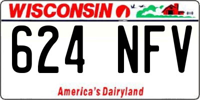WI license plate 624NFV