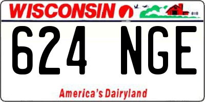 WI license plate 624NGE