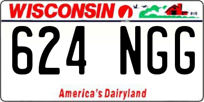 WI license plate 624NGG