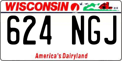 WI license plate 624NGJ