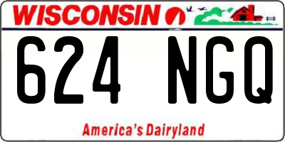 WI license plate 624NGQ