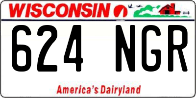 WI license plate 624NGR