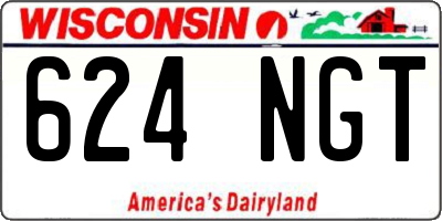 WI license plate 624NGT