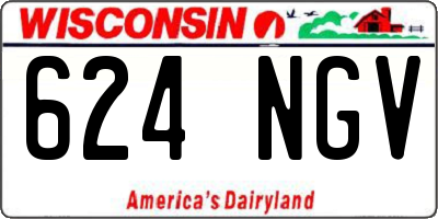 WI license plate 624NGV